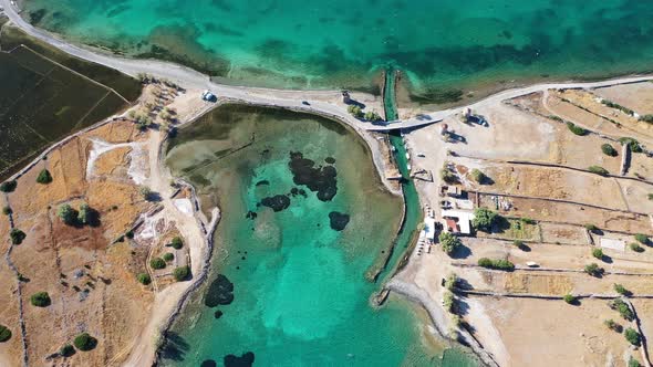 Aerial View of Spinalonga Island, Crete, Greece