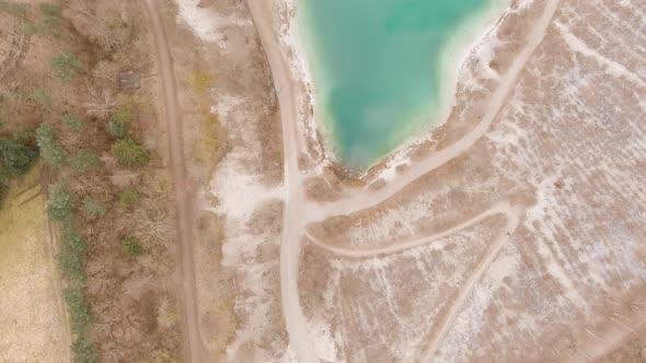 Aerial Footage Of Karlstrup Limestone Quarry 3