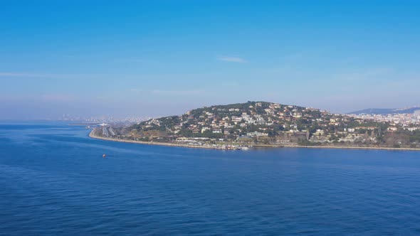 Istanbul Maltepe Bosphorus Aerial View