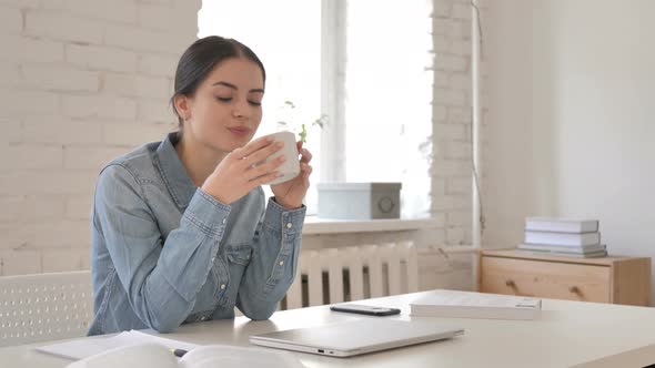 Woman Drinking Coffee