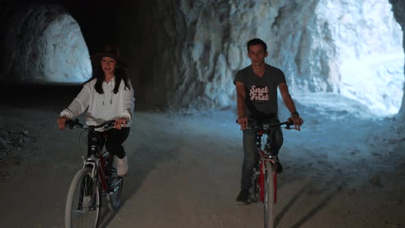 Couple Enjoying Bike Ride