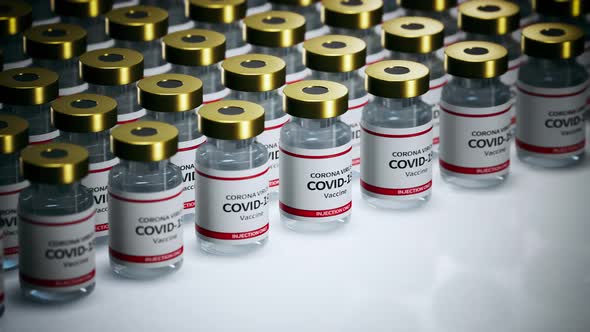 Coronavirus Covid 19 Vaccines On The White Laboratory Table 07 4K
