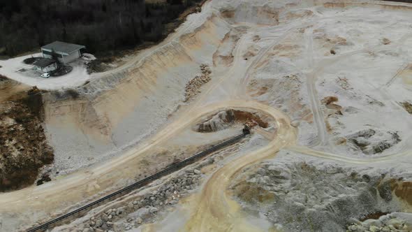 gravel pit drone video