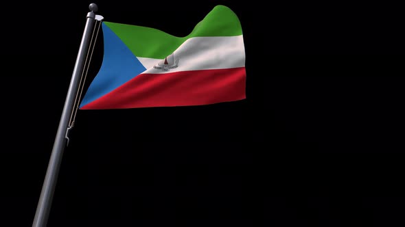 Equatorial Guinea Flag With Alpha Channel 4K