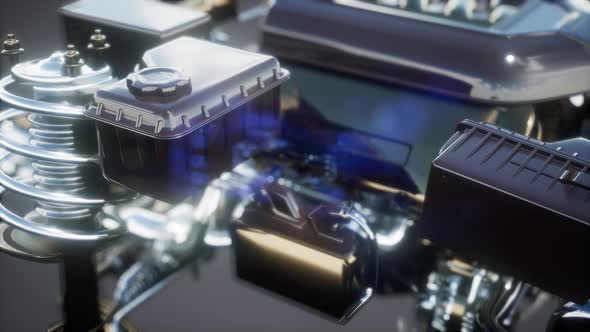 Detailed Car Engine and Other Parts alt