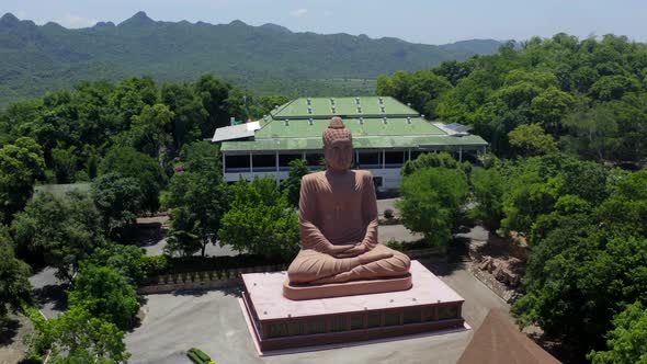 Wat Tham Pu Wa Temple in the Cave in Kanchanaburi Thailand
