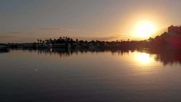 Sunrise over the sea