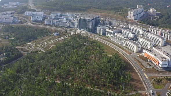 View From a Drone on the Campus of the Far Eastern Federal University