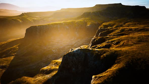 Typical Landscape of the Iceland Green Hills