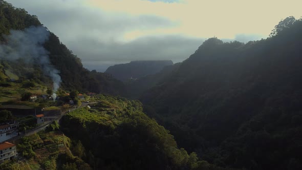 Early Morning in the Misty Valleys of Madeira