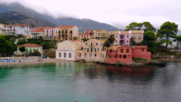 Colorful Houses on the Bay in Asos