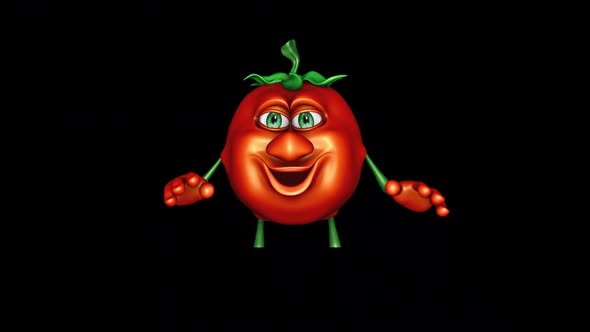 Tomato Promotion Ads  Looped Animation with Alpha Channel and Shadow