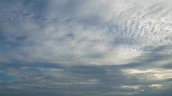 Cloudscape Timelapse Of Morning Sky