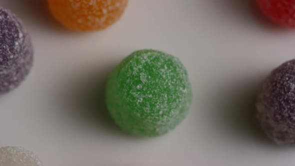 Rotating shot of gumdrop candy - CANDY GUMDROPS 003