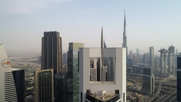 Aerial view Dubai city, U.A.E.