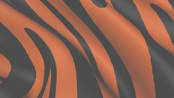 Background of Fabric with Tiger Skin Print