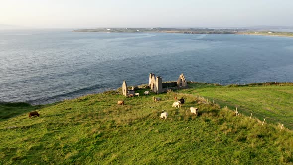 The Remains of the 1790 to 1805 Kelp Factory Teach Dearg or the Red House at Crohy Head Near Maghery