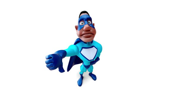 Fun 3D cartoon fun superhero