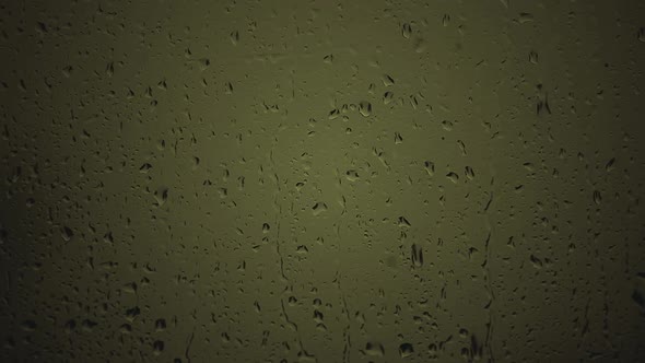 footage of window rain drops