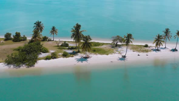 Aerial View of Laem Had Beach in Koh Yao Yai Island in the Andaman Sea Between Phuket and Krabi