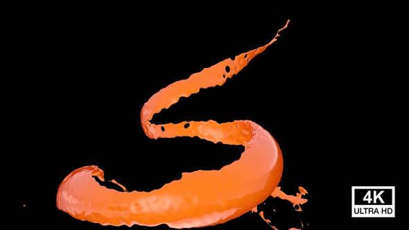 Twisted Orange Juice Splash V4 4K alt