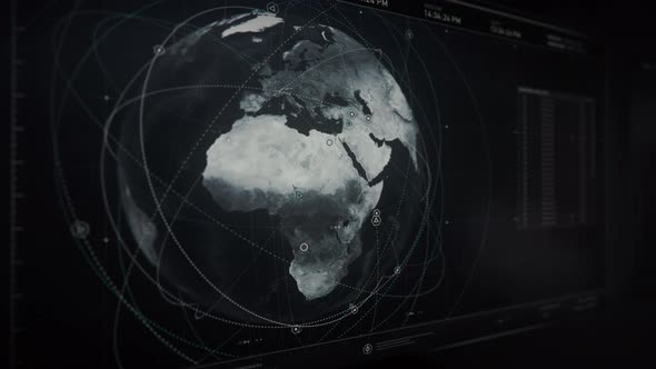 Spying System. Analysis of Egypt. Searching for Unprotected Satellites. Tracking alt