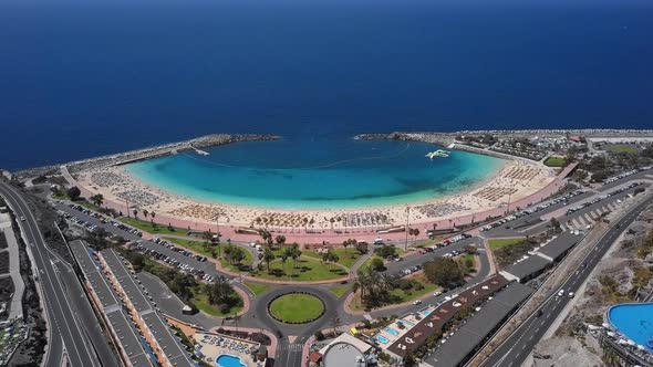 Aerial View of the Amadores Beach, Gran Canaria