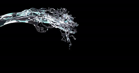 Liquid Drops and Splashes Twirl Realistic alt