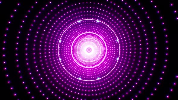 Purple Glitter Sound Wave Loop 4K