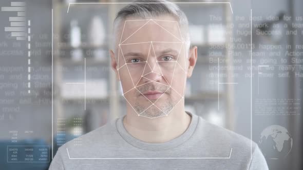 Face Recognition of Middle Aged Man Access Denied