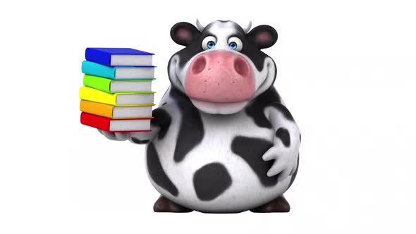 Fun cow - 3D Animation with alpha