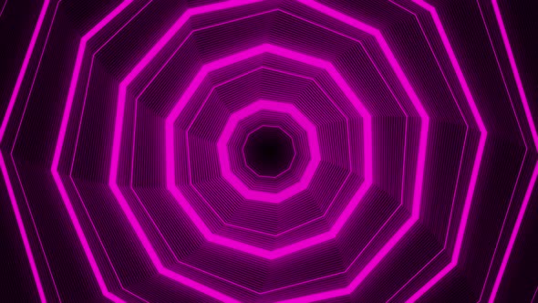 Abstract Purple Tunnel Background