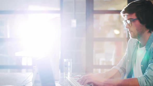 Man working on computer