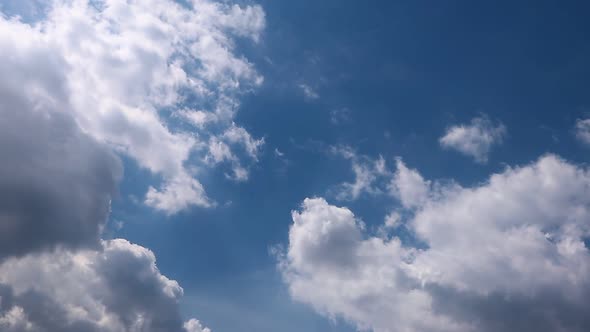 Summer clouds on blue sky