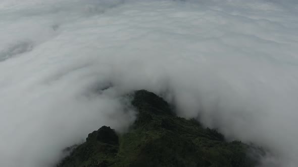 Flight Over the Clouds and Mountains