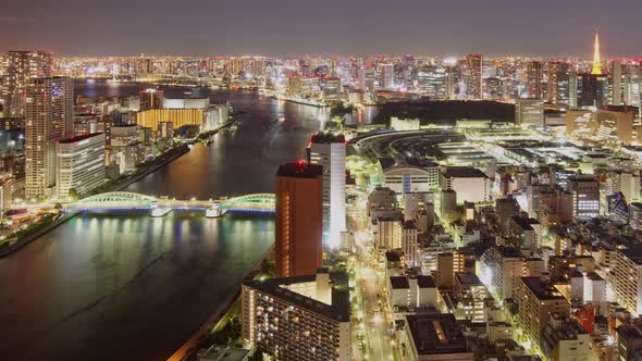 Night Time Lapse Tokyo Japan Ctyscape alt