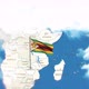 Zimbabwe Map And Flag With Clouds - VideoHive Item for Sale