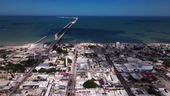 Progreso is the most important port of Yucatan, Mexico