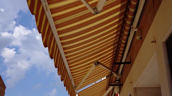 Shutters of Fabric of an Open Shop