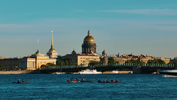 Historical Saint-Petersburg Waterfront