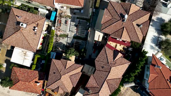 Aerial Footage of the Antique Theater 4 K  Side, Turkey