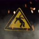 Electrocution Sign Over a Smoky Background - VideoHive Item for Sale
