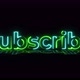 Subscribe Neon Background 4K Green - VideoHive Item for Sale