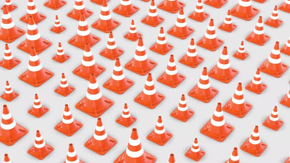 Traffic Cones 4k