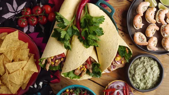 Mexican Burritos are Small and Simple Often with Meat Refried Beans and a Sprinkling of Cheese