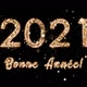 New Year Composition with Congratulations for 2021 and a Happy New Year in French. The Numbers Come - VideoHive Item for Sale