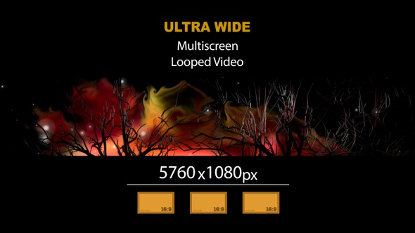UltraWide HD Abstract Tree Rotating 04 alt