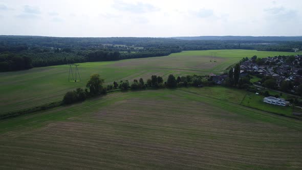 French Vexin Regional Natural Park seen from the sky