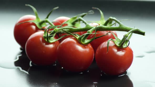 Branch of Fresh Cherries Tomatoes