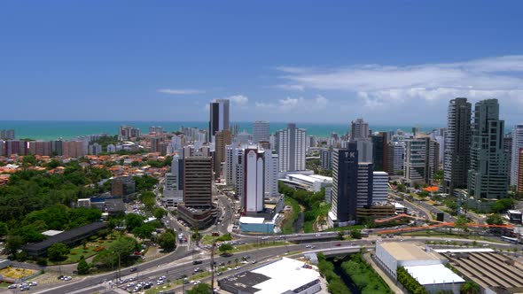 Salvador De Bahia Panoramic High Angle View of Business Center